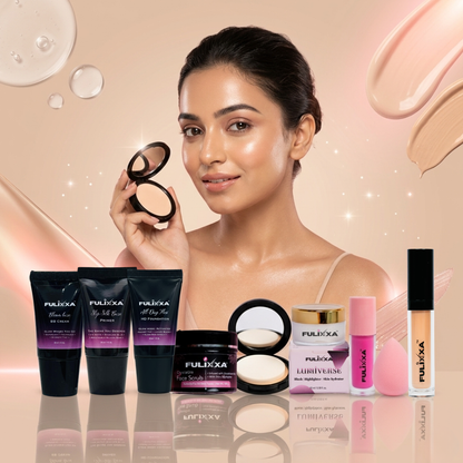 Premium all in one makeup combo from Fulixxa Cosmetics featuring complete beauty essentials for party makeup and professional finish