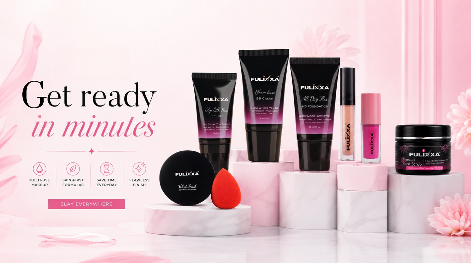 All in one daily makeup kit best essentials lightweight and waterproof
