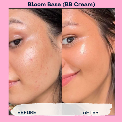 Before and after comparison of the best BB cream in india for oily skin