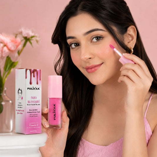 Liquid Blush & Lip Tint for Natural Glow | Duo Blossmi long lasting