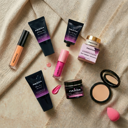 Affordable full face makeup kit by Fulixxa Cosmetics with compact, concealer,  blush for beginners and everyday makeup