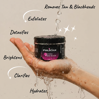 Glutathione infused face scrub for pigmentation and brightening