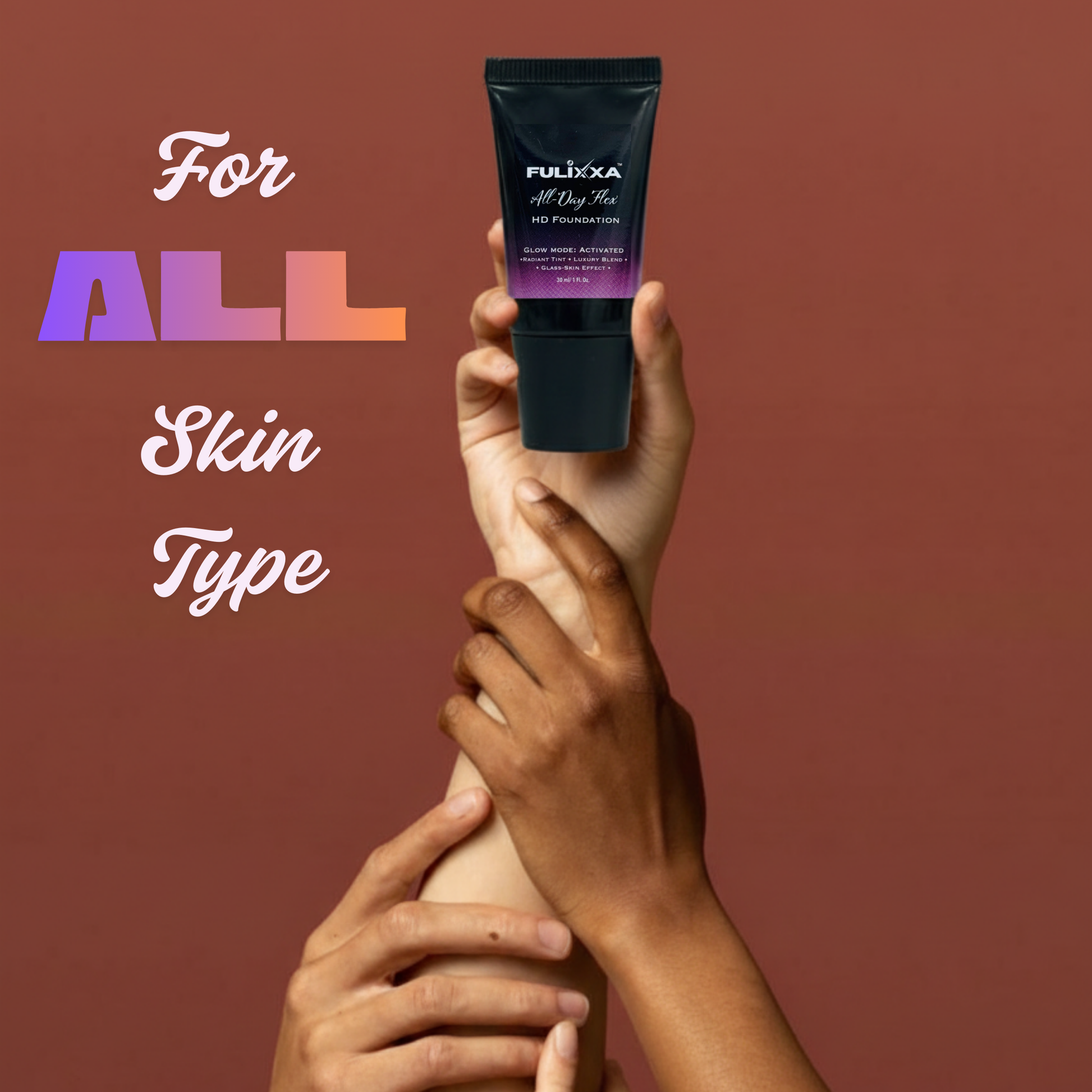 HD Foundation designed for long-lasting wear without caking