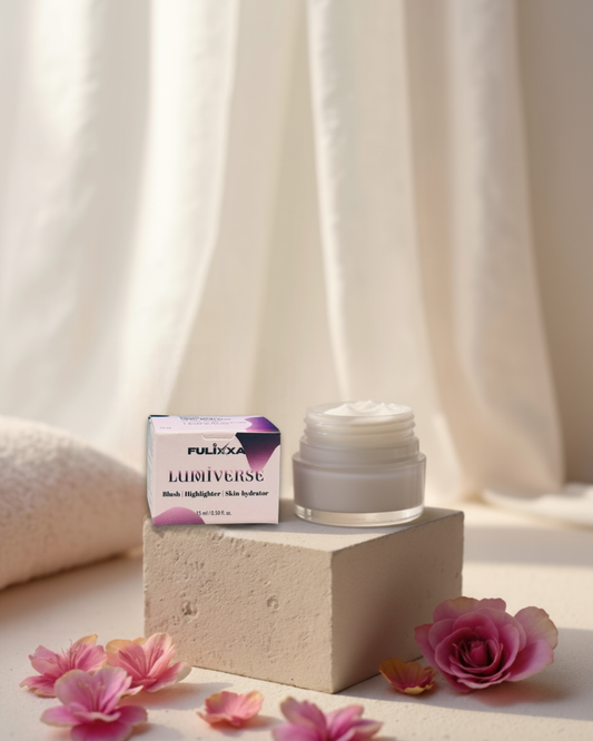 Highlighter blush and shimmer moisturizer cream