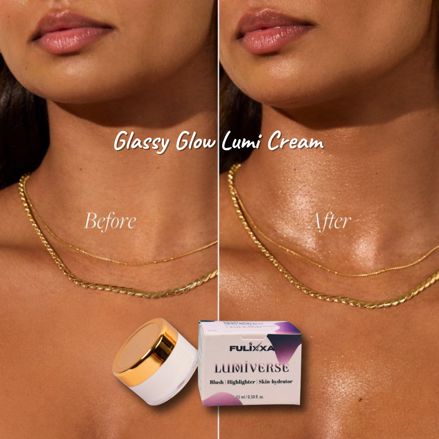 Lightweight multi-use cream for cheeks lips and face