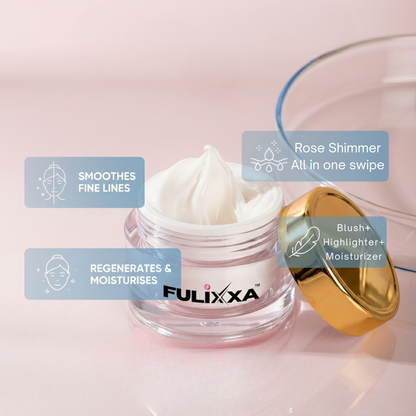 Multi-use glow cream highlighter and moisturizer
