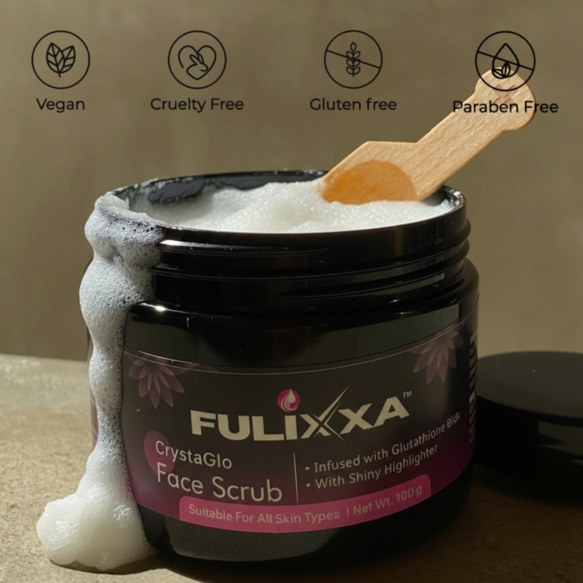 Niacinamide face scrub for even skin tone and clarity