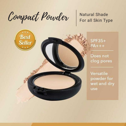 Pore blurring matte compact powder for smooth, even complexion