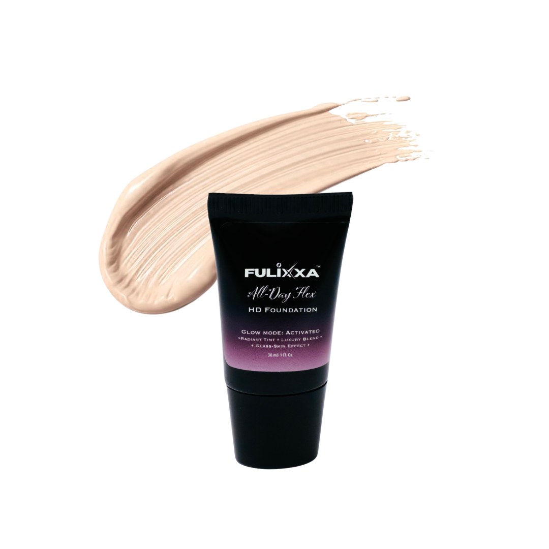 Professional quality foundation by Fulixxa Cosmetics offering buildable coverage, radiant look and seamless makeup finish
