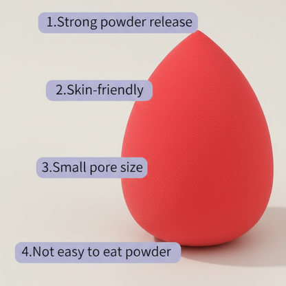 Makeup sponge for smooth and even blending without streaks