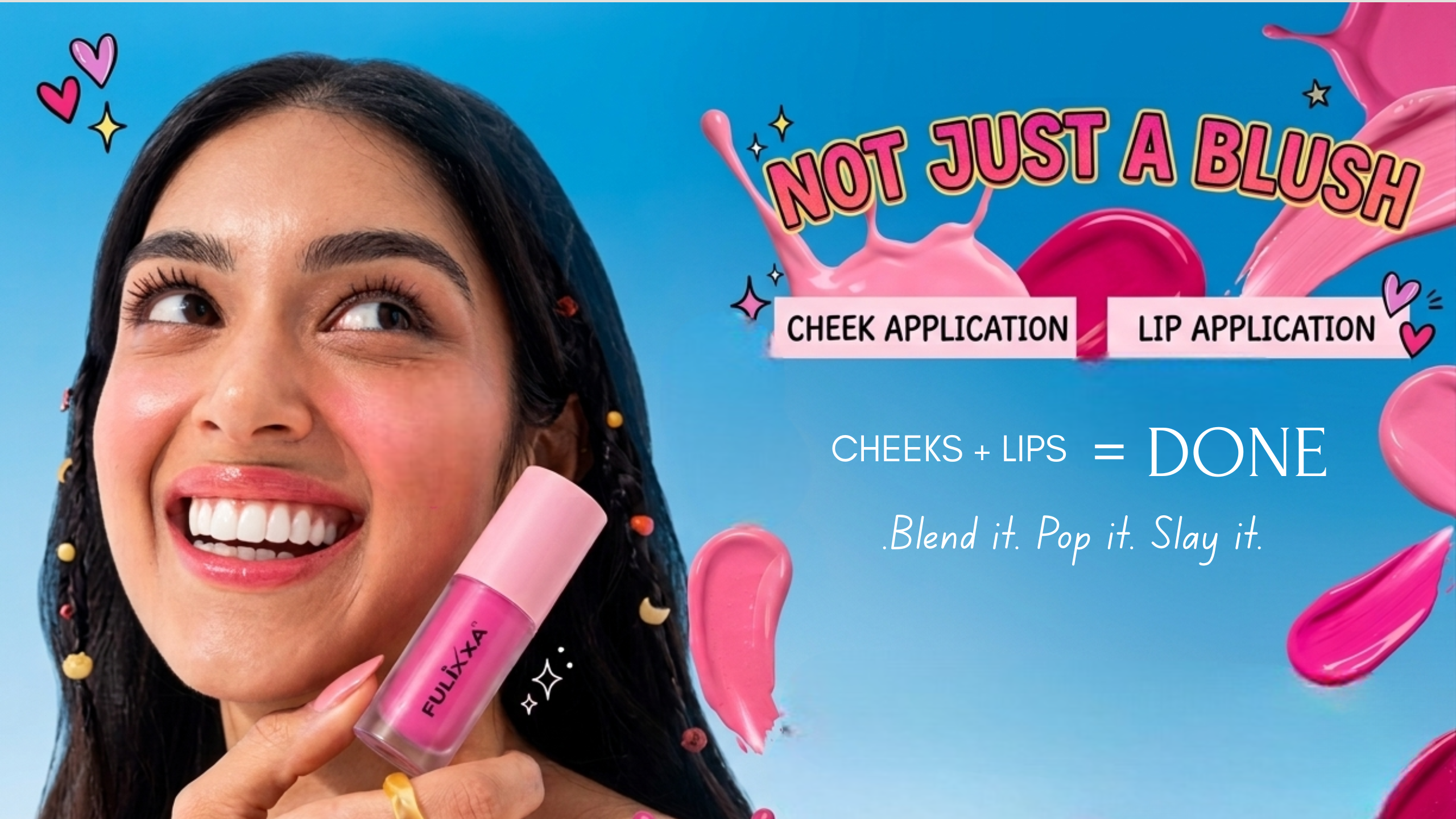 Makeup sale banner best deals on foundation compact lipstick beauty products India