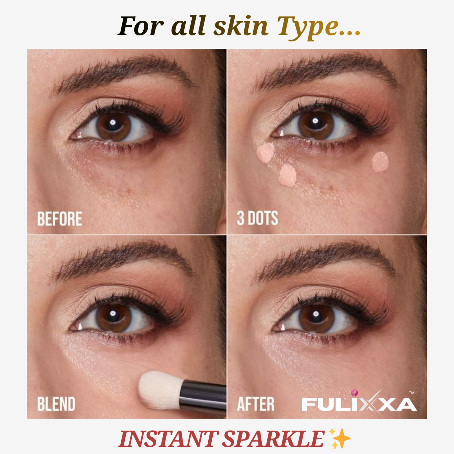 hide dark circles with best concealer fulixxa