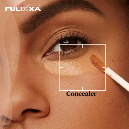 under eye application of concealer for hiding dark circles